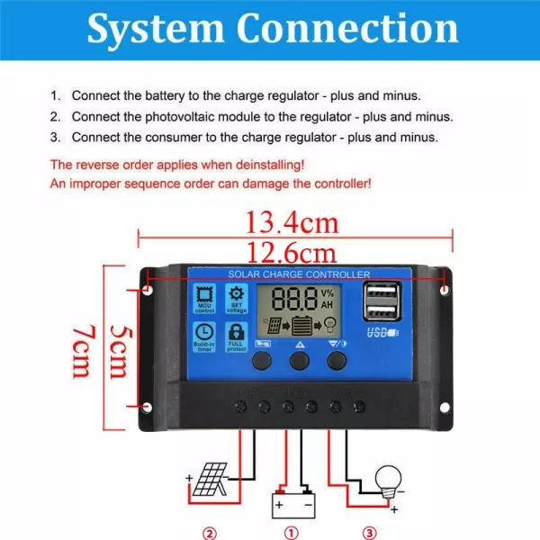 1000W Solar Panel 12V Solar Cell 10A-60A Controller Solar Plate Kit for Phone RV Car MP3 PAD Charger Outdoor Battery Supply - Image 2