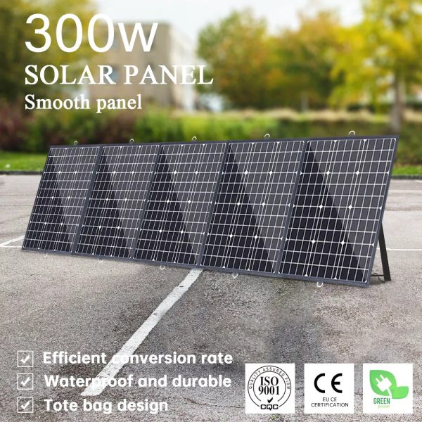 300W 240W 180W 120W Foldable Solar Panel Monocrystalline 12V Portable Solar Panel Kit For Powerbank/Camping/Boat/Car - Image 2