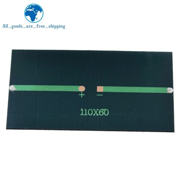 6V 160mA 0.96W Solar Panel 110X60MM Standard Epoxy Polycrystalline Silicon DIY Battery Power Charge Module Mini Solar Cell toy - Image 6
