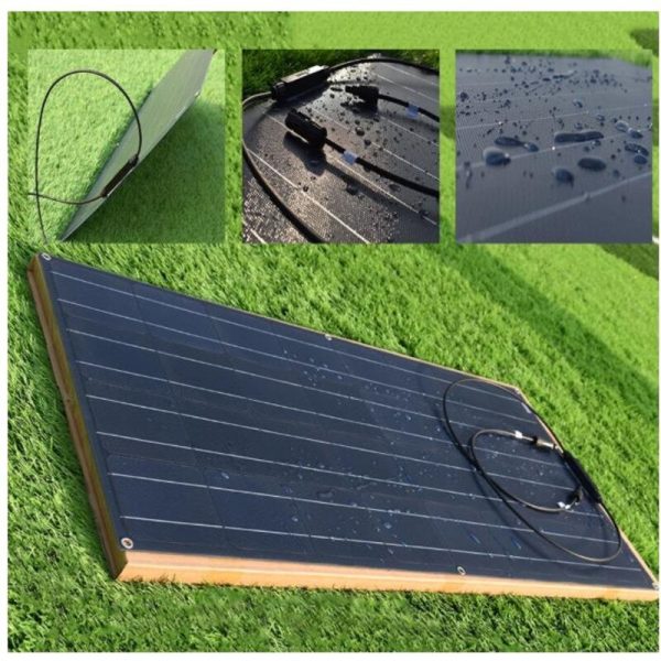 Jingyang Solar Panel 12V 100W Flexible Solar Panel ETFE Film Mono Cell 18v 100w 200w watt For 12V battery charger - Image 3